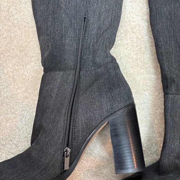 Jessica Simpson Bidemi Wash Effect Cap‎ Toe Over-the-Knee Boots in Gray Size 11M - Picture 5 of 12